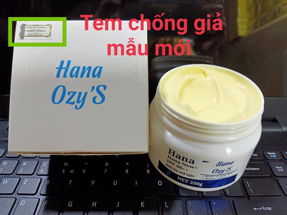[HCM][Chính hãng-Date 12/2025] KEM DƯỠNG BODY HANA NEW+ SPF 60++ 250gr SIÊU TRẮNG DƯỠNG