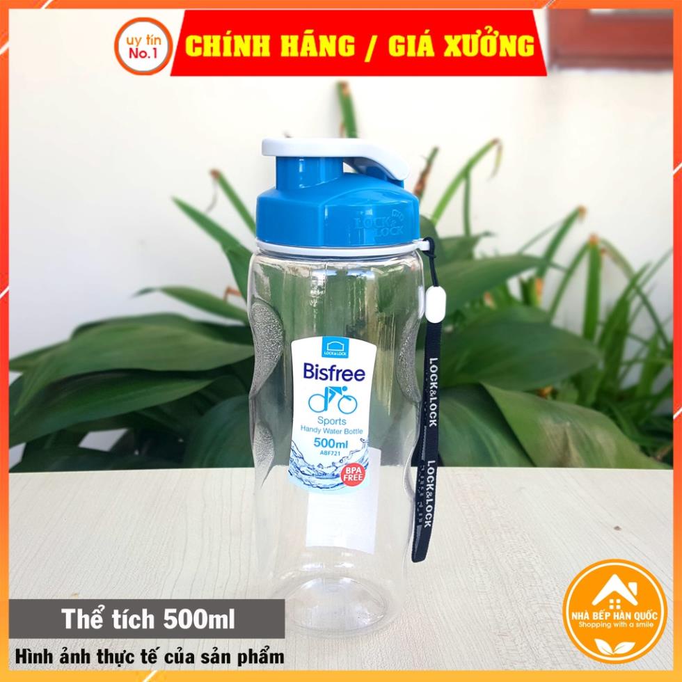 Bình nước thể thao Lock&Lock Handy Bottle 500ml & 700ml ABF722 [Chính hãng]