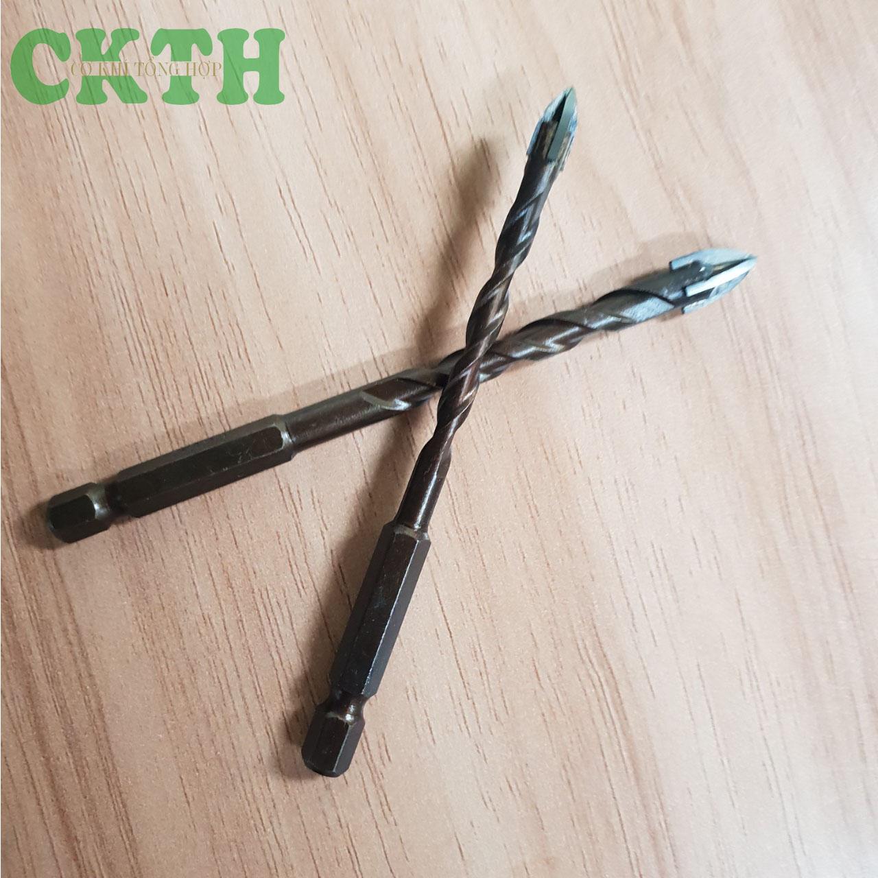 Mũi khoan kính,thủy tinh... đa năng chuôi lục giác phi 6 và 8
