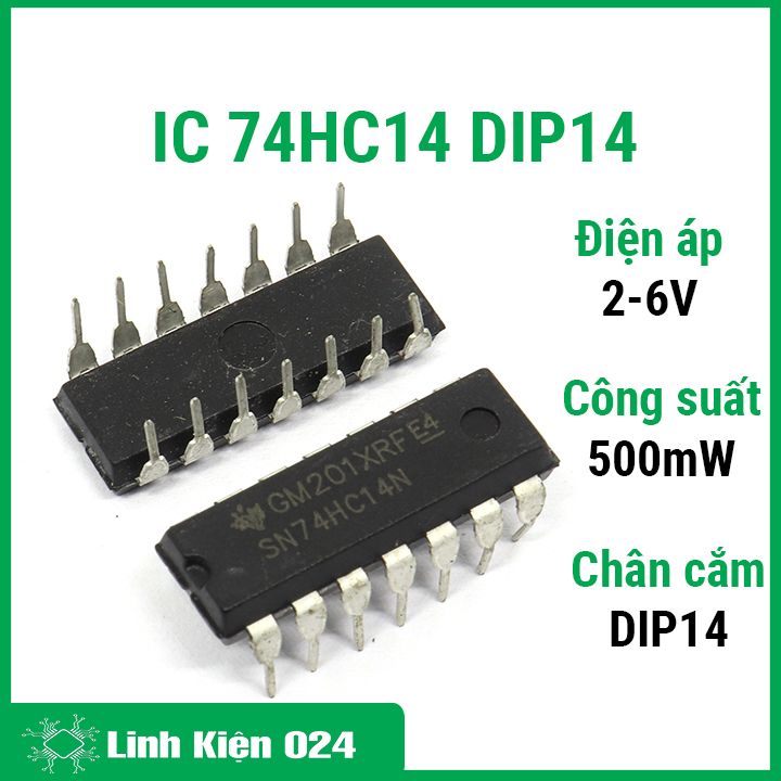 Ic 74hc14 dip14 hex inverter schmitt trigger