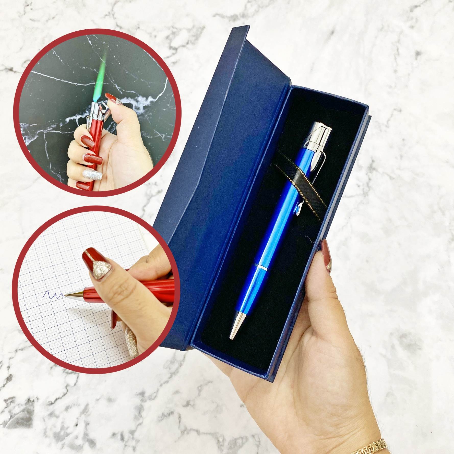[HCM]Hột quẹt Bật lửa hình cây viết 2in1 (hàng mới siêu hot)