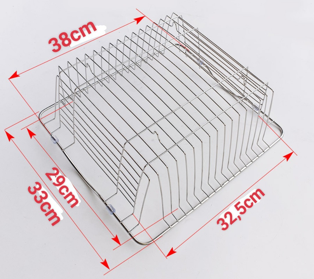 Rổ gác chậu Inox Eurolife EL-R3 (Trắng bạc)