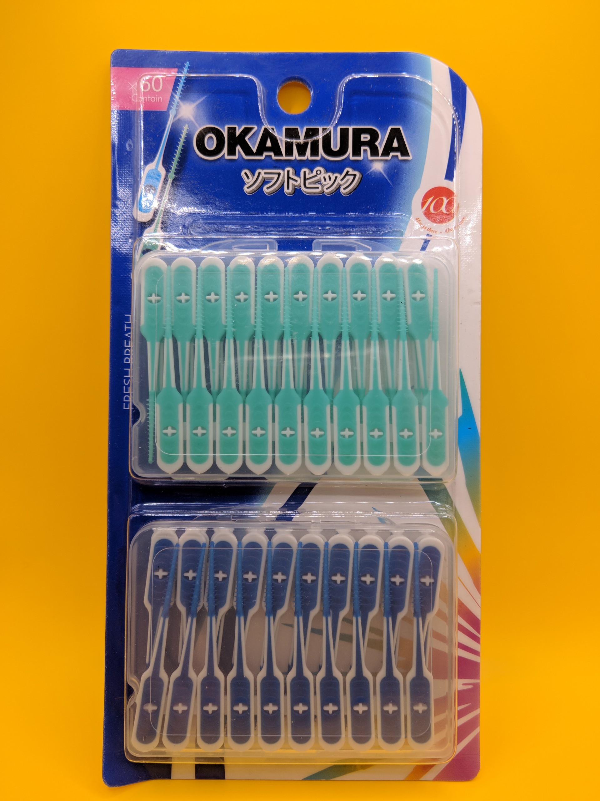 Tăm Silicon Siêu mềm Okamura (Vỉ 60 cây)