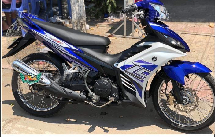 Tem exciter 135 LC xanh đen cao cấp