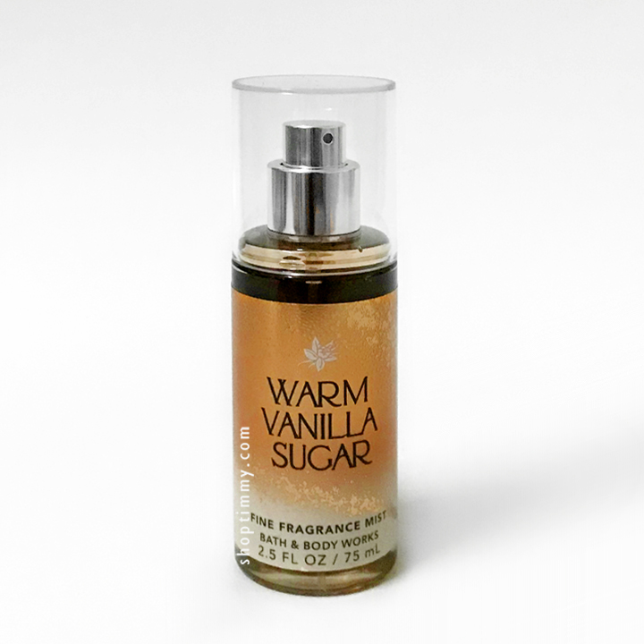 Xịt thơm body mini travel Warm Vanilla Sugar dưỡng ẩm size du lịch - Bath and Body Works 88ml