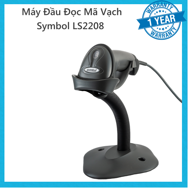 Đầu đọc mã vạch Symbol LS2208 chính hãng (Giá đã bao gồm VAT) (Đen)