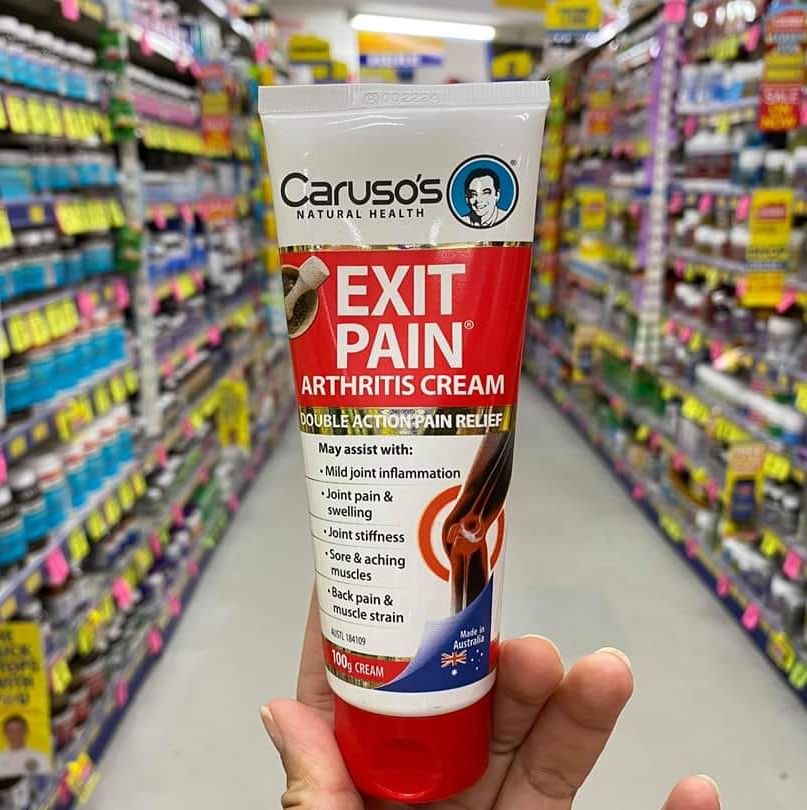 Carusos Natural Health Exit Pain Arthritis Cream