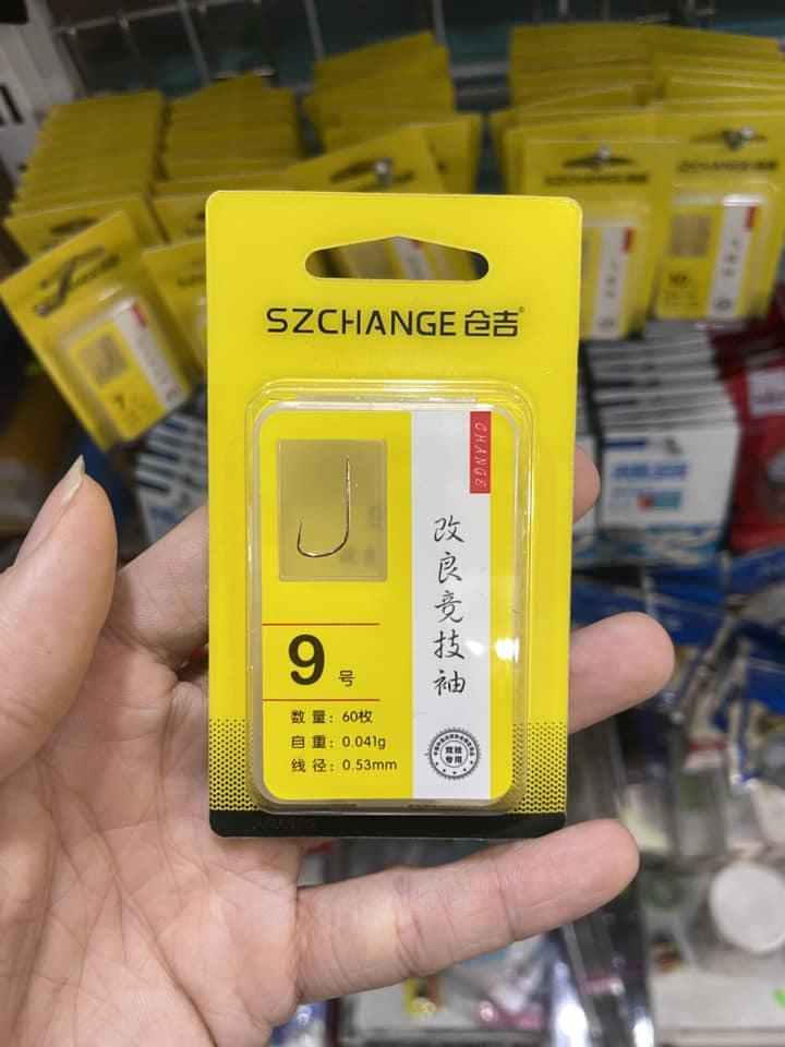 LƯỠI SZCHANGE KHÔNG NGHẠNH FORM RÔ PHI HỘP 60 LƯỠI ( LƯỠI CÂU RÔ PHI - LƯỠI ĐÁNH GAME - LƯỠI CÂU CÁ NHÁT )