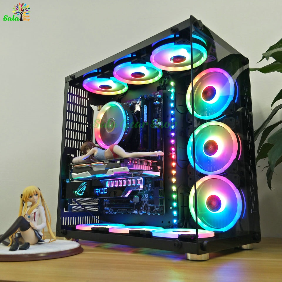[HCM]Quạt Tản Nhiệt Coolmoon V4 RGB Aura