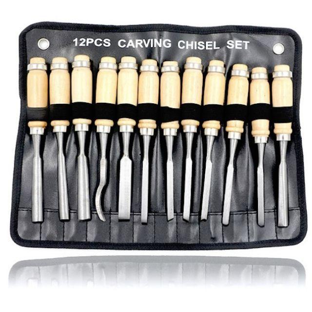 Bộ 12 mũi dao đục khắc gỗ mỹ nghệ