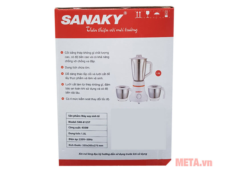 Máy xay sinh tố Sanaky SNK-812ST