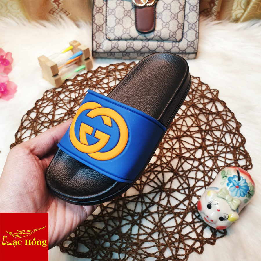 Dép Trẻ Em Thời Trang Gg Xanh Cam