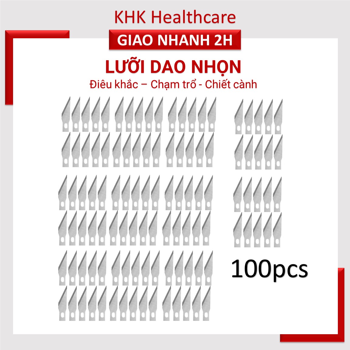 50/100 lưỡi dao khắc nhọn dùng cho cán dao tròn
