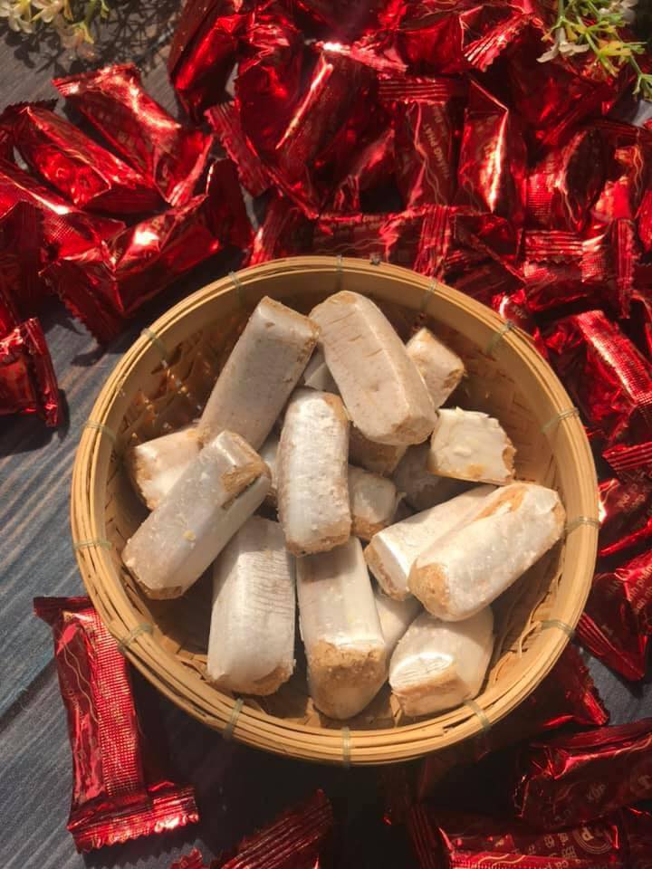 Tết 2024- 500g kẹo đậu phộng bơ sữa siêu béo thơm ngon - đồ ăn vặt
