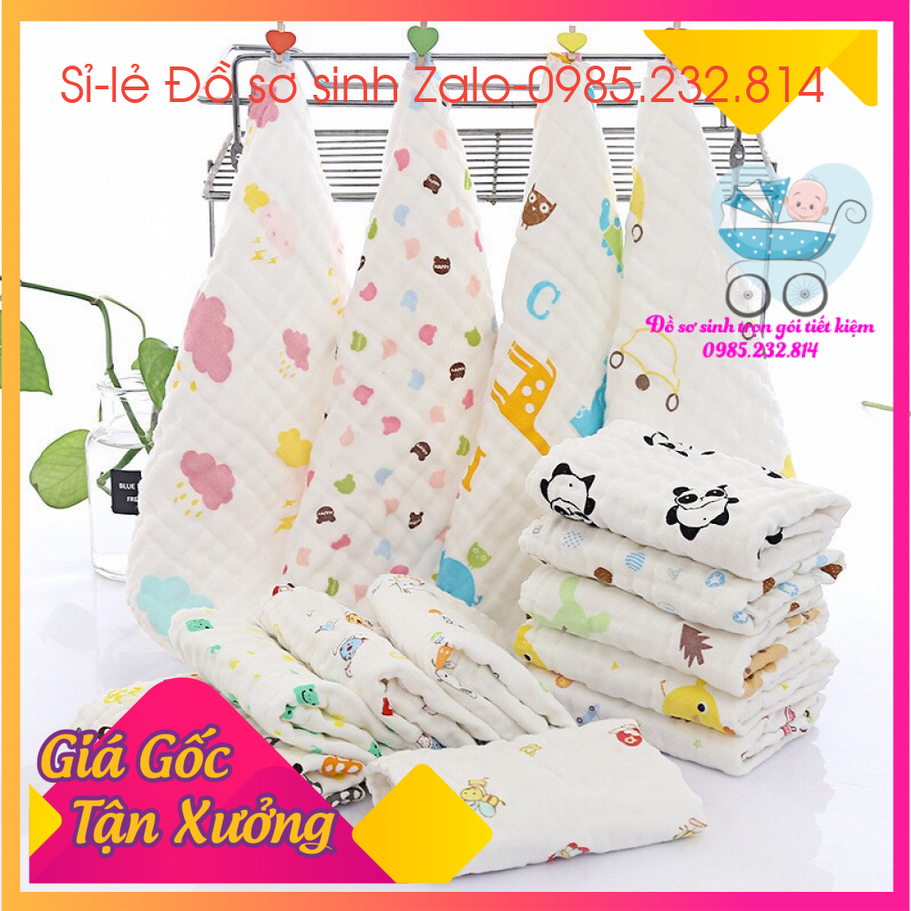 [COMBO 4] Khăn rửa mặt sợi tre siêu mềm mại cho bé