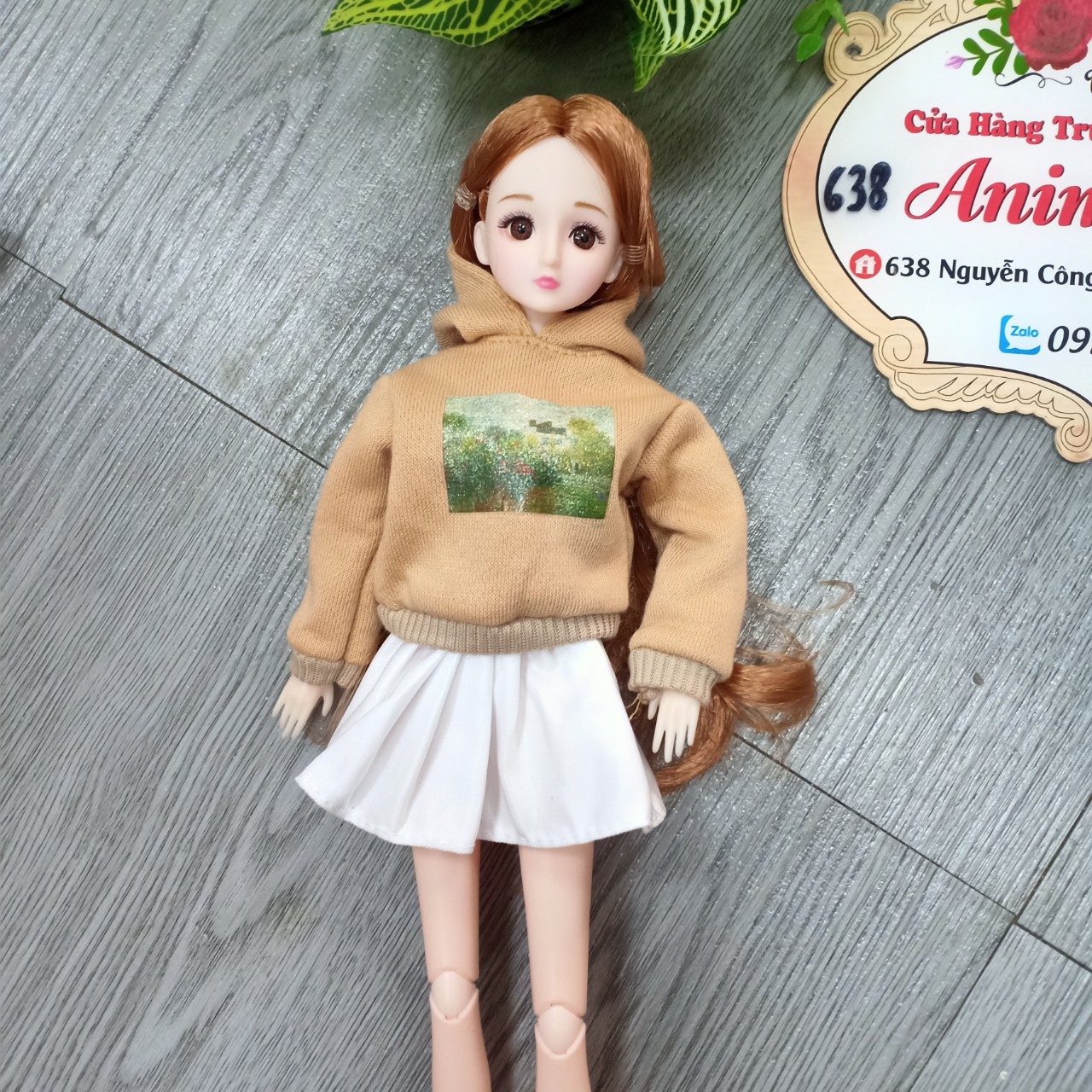Búp Bê Barbie 30cm mặc bộ đồ thu đông xinh đẹp
