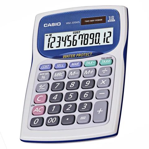 [HCM]Máy tính bỏ túi Casio WD-220MS-BU (Xanh dương)