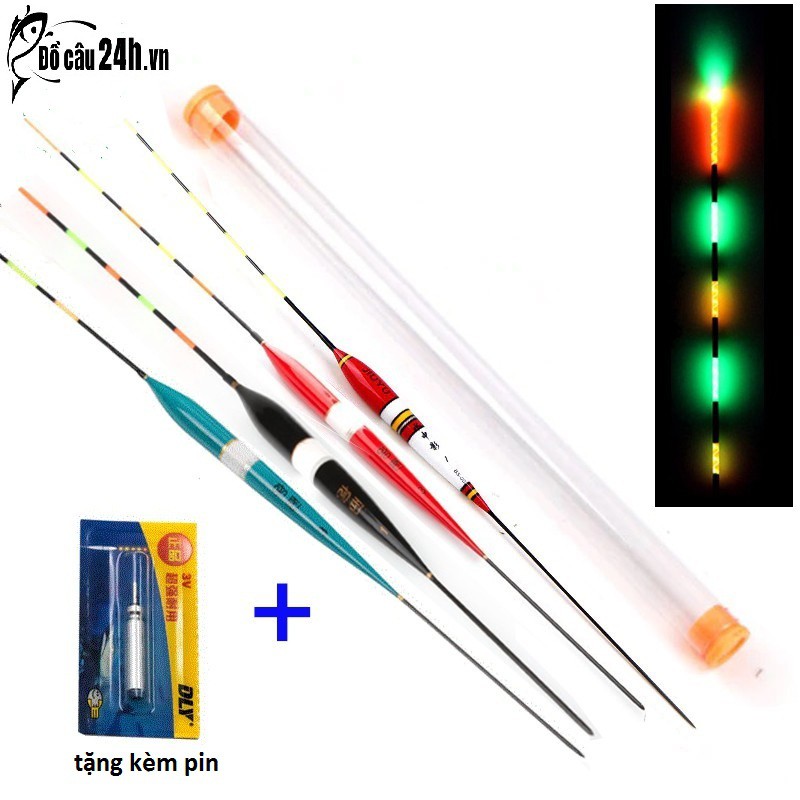 [Tặng Kèm Pin] Phao Điện Dùng Cho Cần Câu Tay, Cần Câu Đơn Đài Câu Ngày Và Đêm