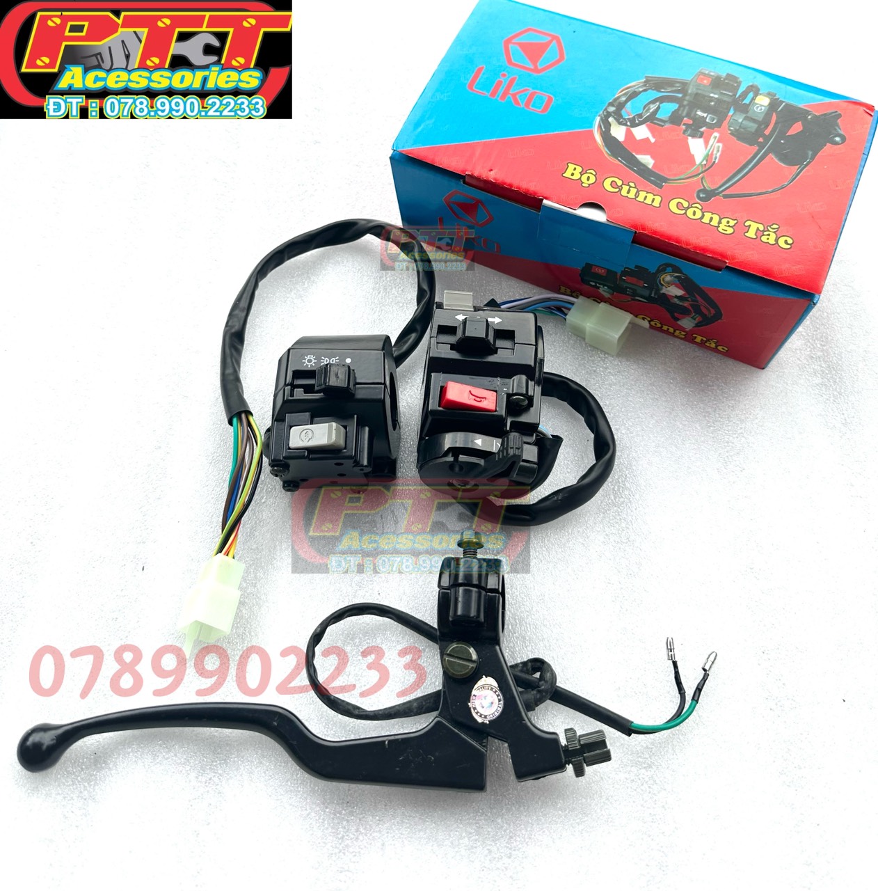 Bộ cùm công tắc liko xe jupiter