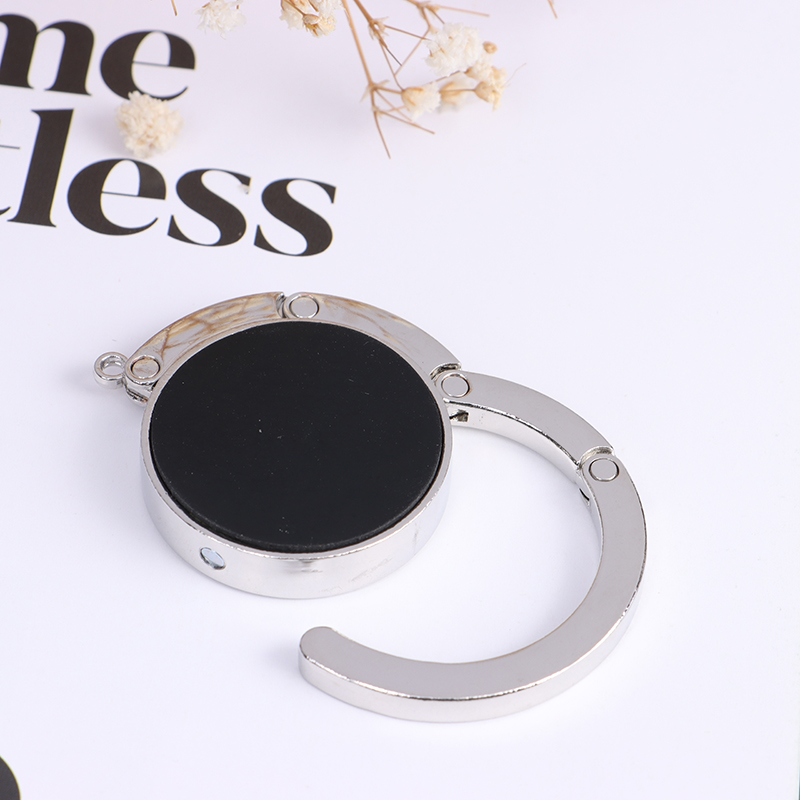 ZHUHAO Móc treo túi xách túi xách ví hợp kim gập được Móc treo bàn Phụ kiện túi xách