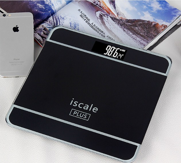 [ TẶNG KÈM PIN - BẢO HÀNH 1 ĐỔI 1 ] - CÂN SỨC KHOẺ ISCALE - CÂN ĐIỆN TỬ 180KG CAO CẤP