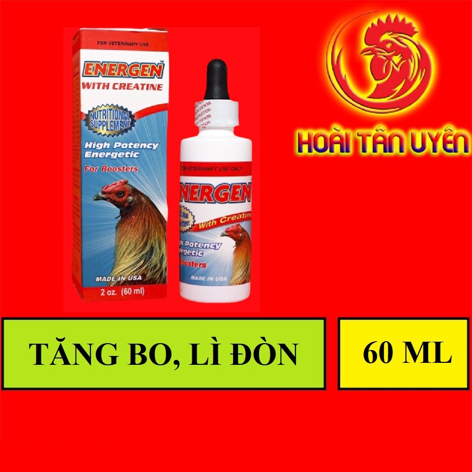 Vitamins Nuôi Cho Gà ENERGEN Chai 60ml