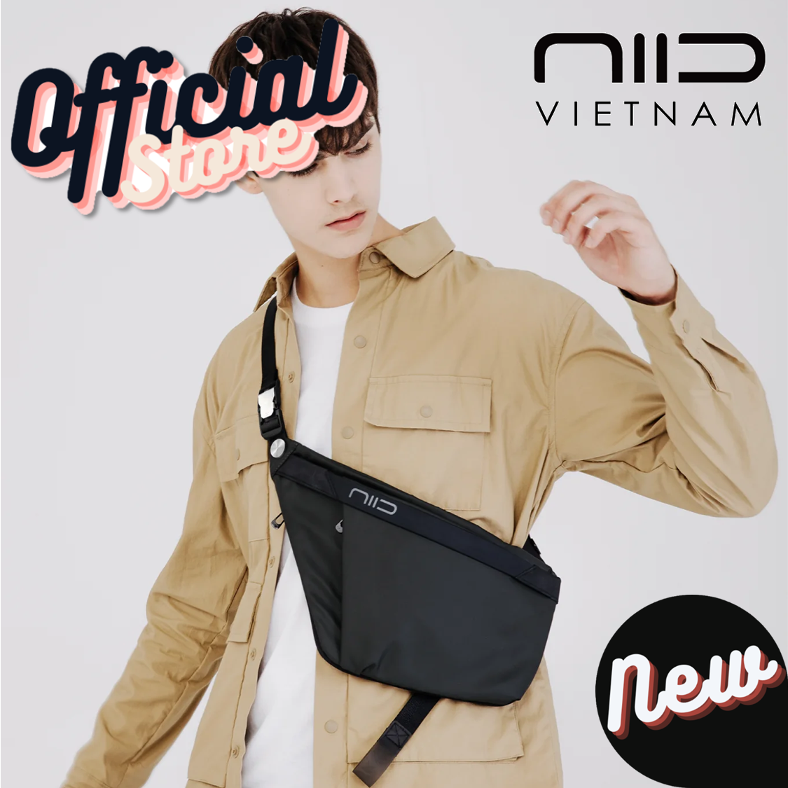 Niid fino iv sling bag for ipad mini, iphone, handphone, passport, keys, compact camera, weatherproof