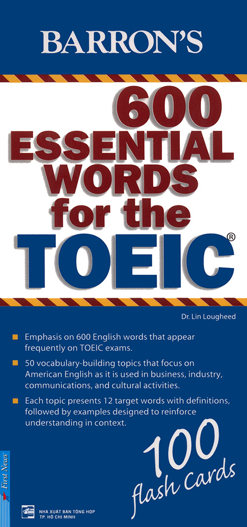 Flashcard Barron's 600 Essential Words For The TOEIC