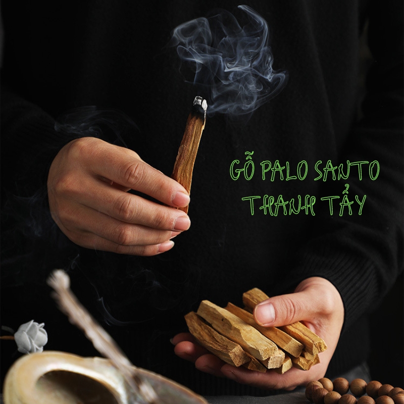 Gỗ palo santo, gỗ trắc xanh thanh tẩy thảo mộc xông nhà, gỗ thánh peru đốt thơm nhà, khử mùi ẩm mốc, an yên, tập yoga, thiền định