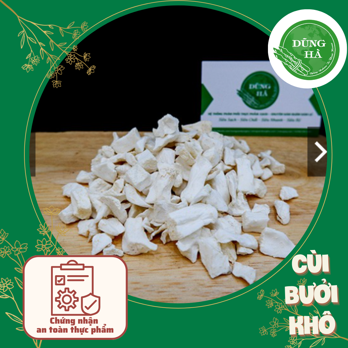 Cùi bưởi khô đặc sản An Giang hàng chuẩn đẹp sáng làm chè bưởi