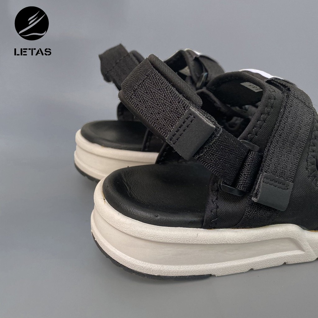 Sandal Nữ, Nam Đế Cao Letas D1001 Đen Ghi