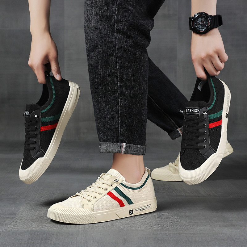 Giày Sneaker Nam Giày Vải Co Dãn Phong Cách 2023