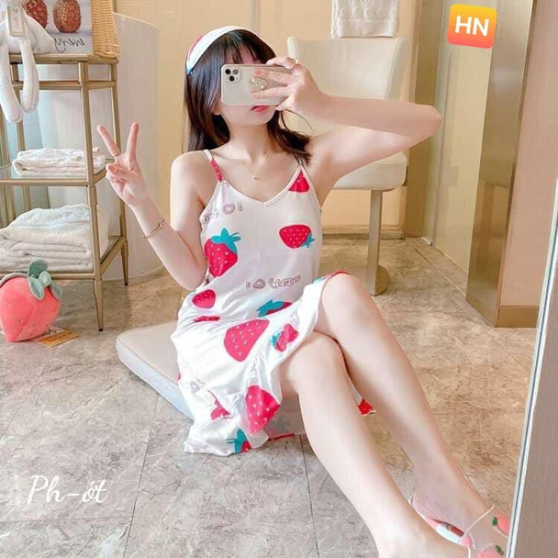 Nơi bán Đầm ngủ 2 dây dễ thương