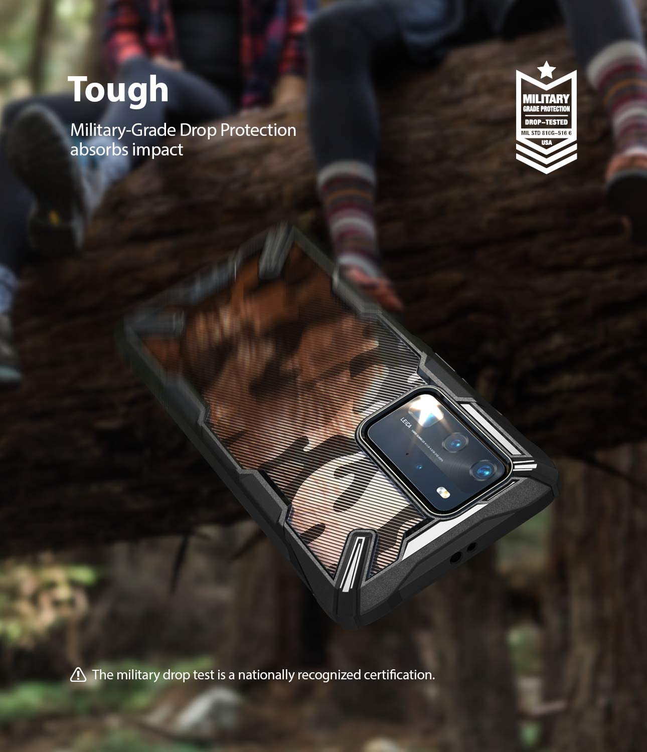 Ốp lưng Huawei P40 Pro Ringke Fusion X Hàn Quốc (Ringke Fusion X P40 Pro Korea Case)