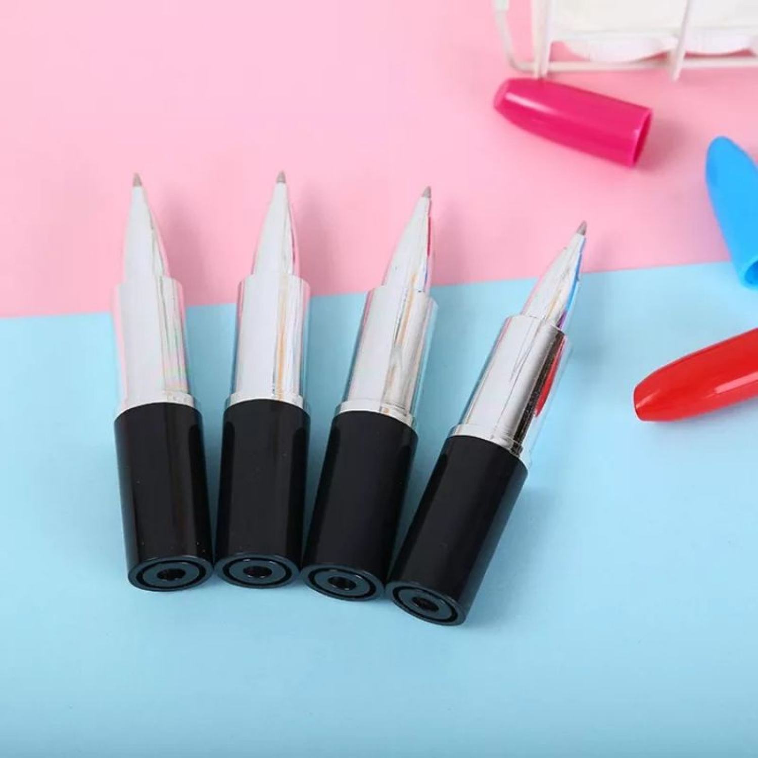 Bút bi hình thỏi son mực xanh