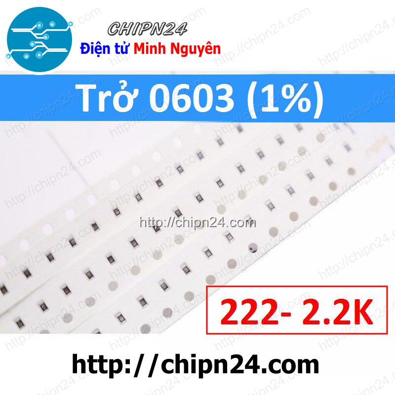 Trở dán smd 0603 2k2