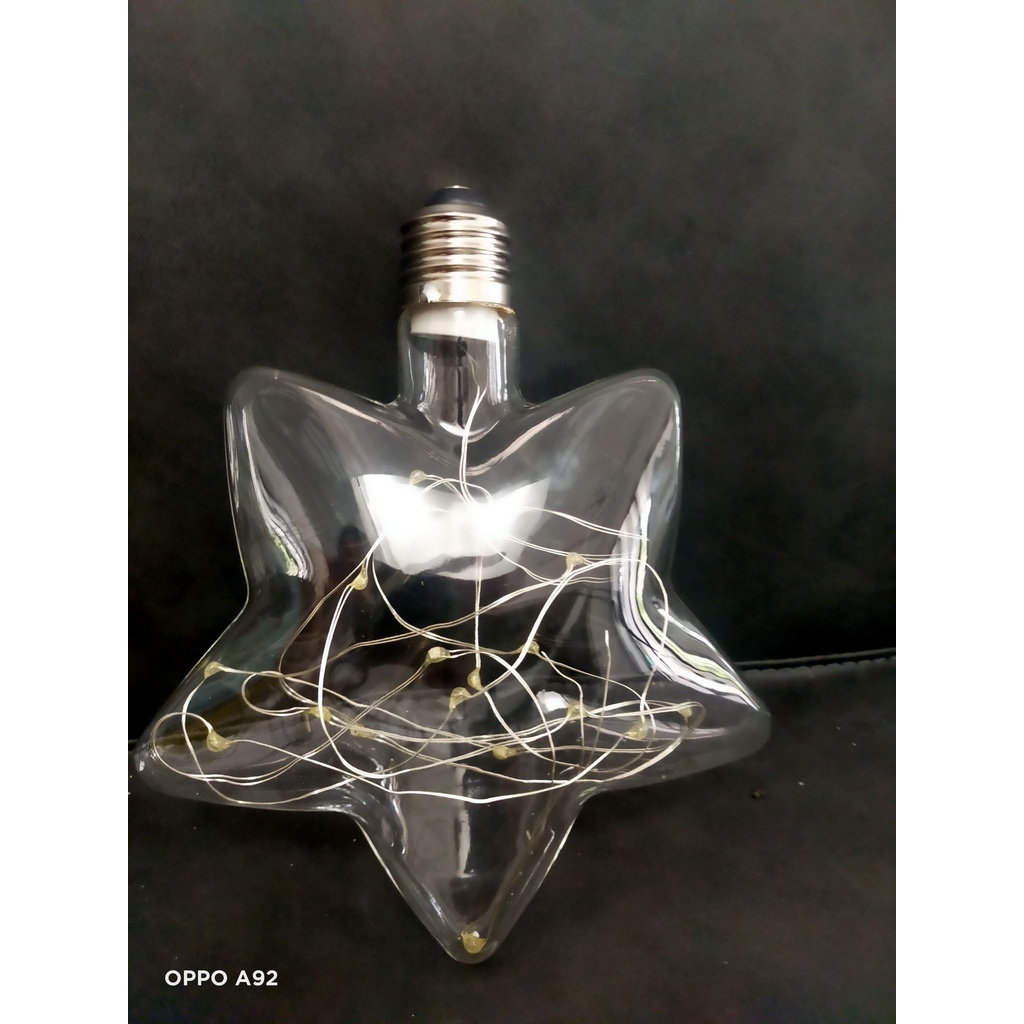 Bóng đèn LED Edison hoa Ngôi Sao 3W E27,ánh sáng êm dịu,thân thiện môi trường,led trang trí đổi màu