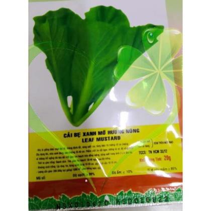 Hạt giống cải bẹ xanh mỡ - gói 20 gram