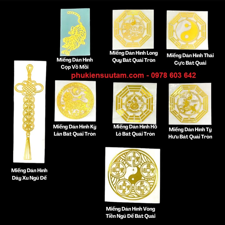 Miếng Dán Hình Thái Cực Bát Quái - SP006176