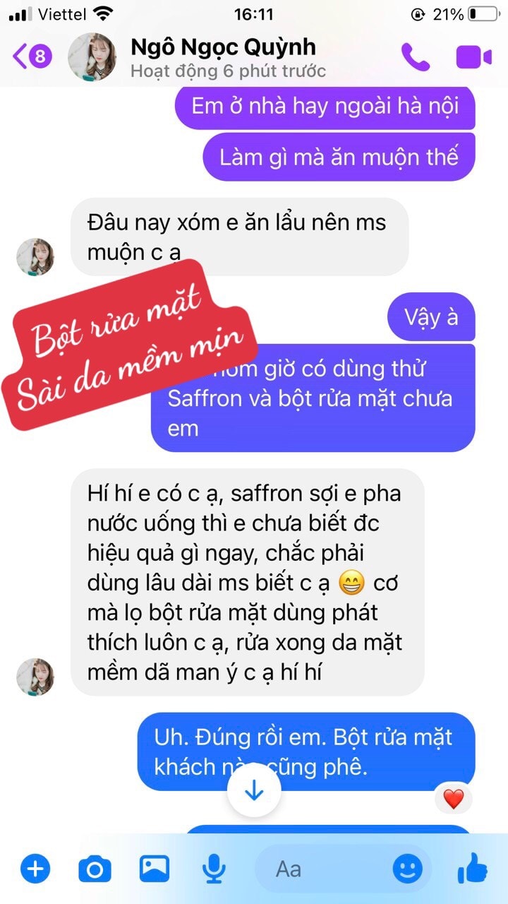 Bột rửa mặt Saffron Powder Cleanser