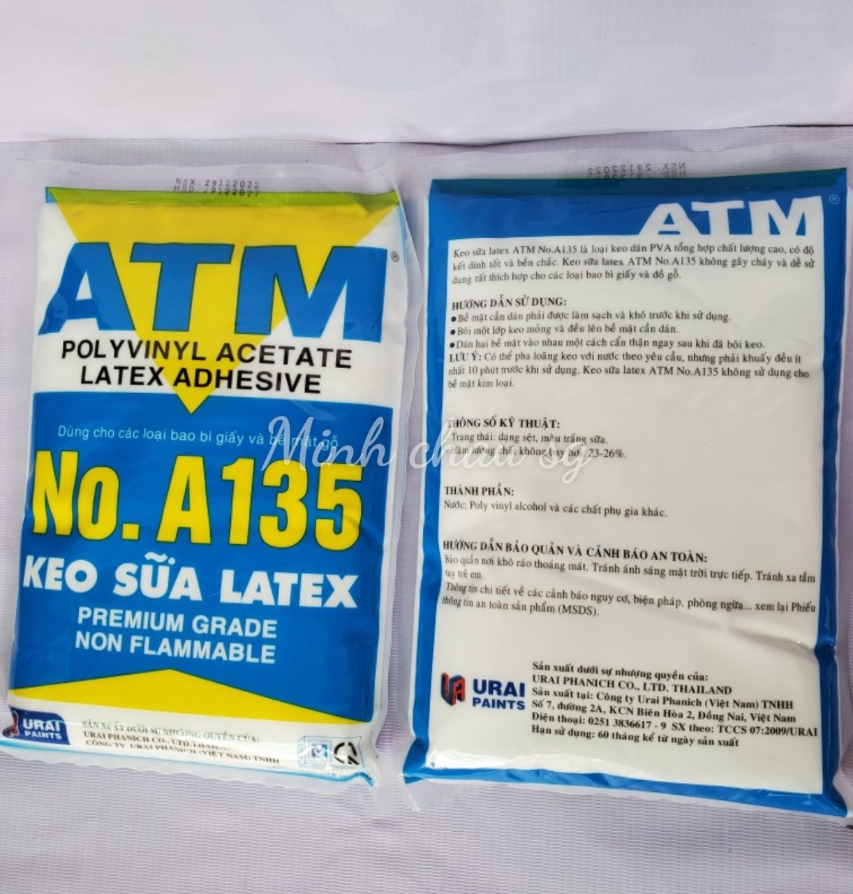 Keo sữa latex atm 135 urai chính hãng - keo sữa chống thấm, keo dán giấy, keo ghép gỗ, keo dán vải, keo dán simili,keo dán thùng...