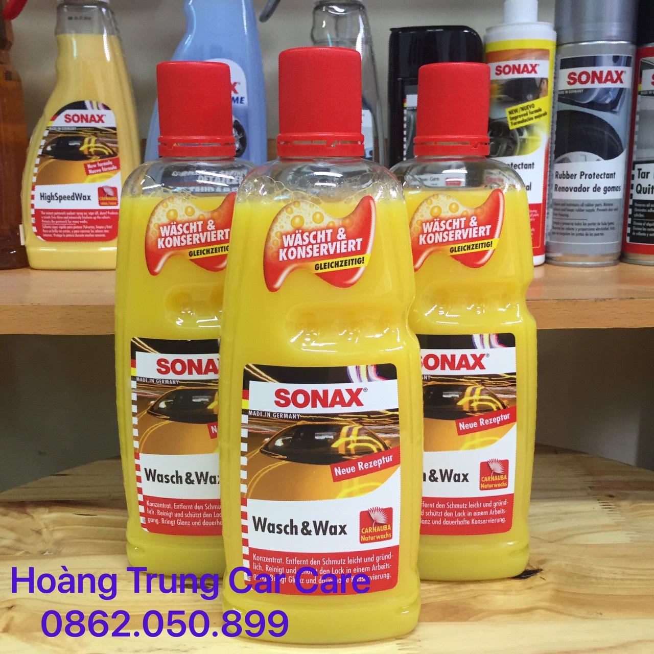 SONAX Nước Rửa Xe Wash and Wax 313341- 1 lít