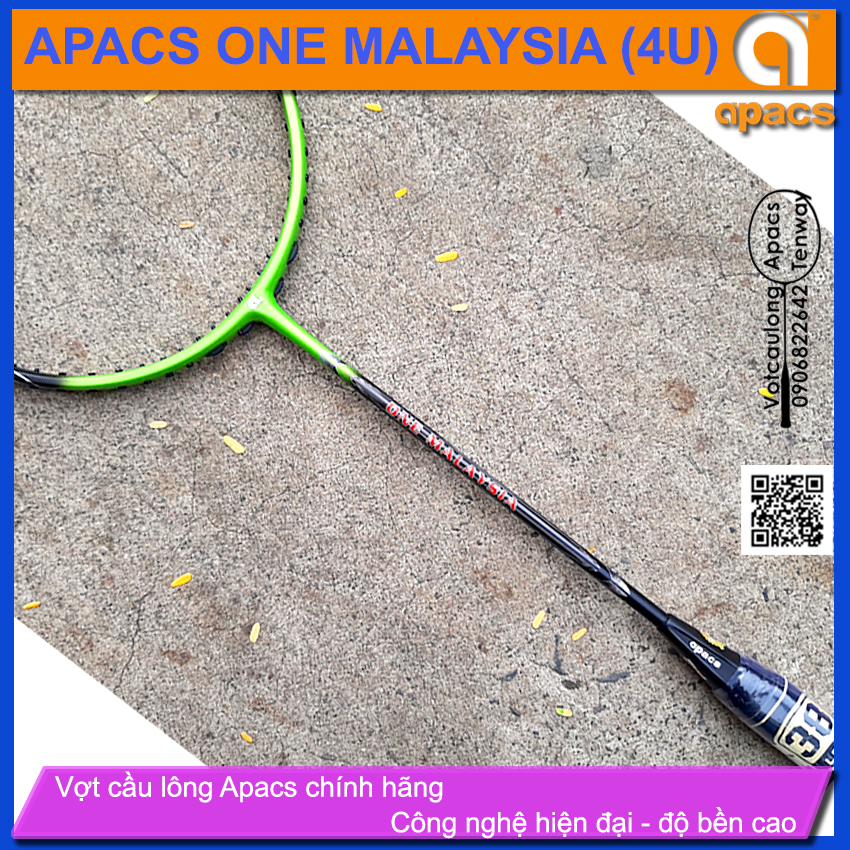 [HCM][Vợt cầu lông Apacs One Malaysia Green - 4U] Vợt đánh phong trào xuất sắc