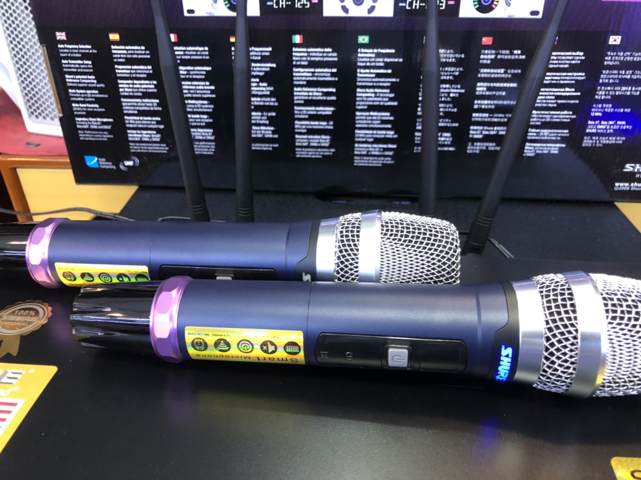 Micro không dây Shure UGX 23Plus, Micro karaoke tiếng nhẹ ít hú,BH 12 THÁNG