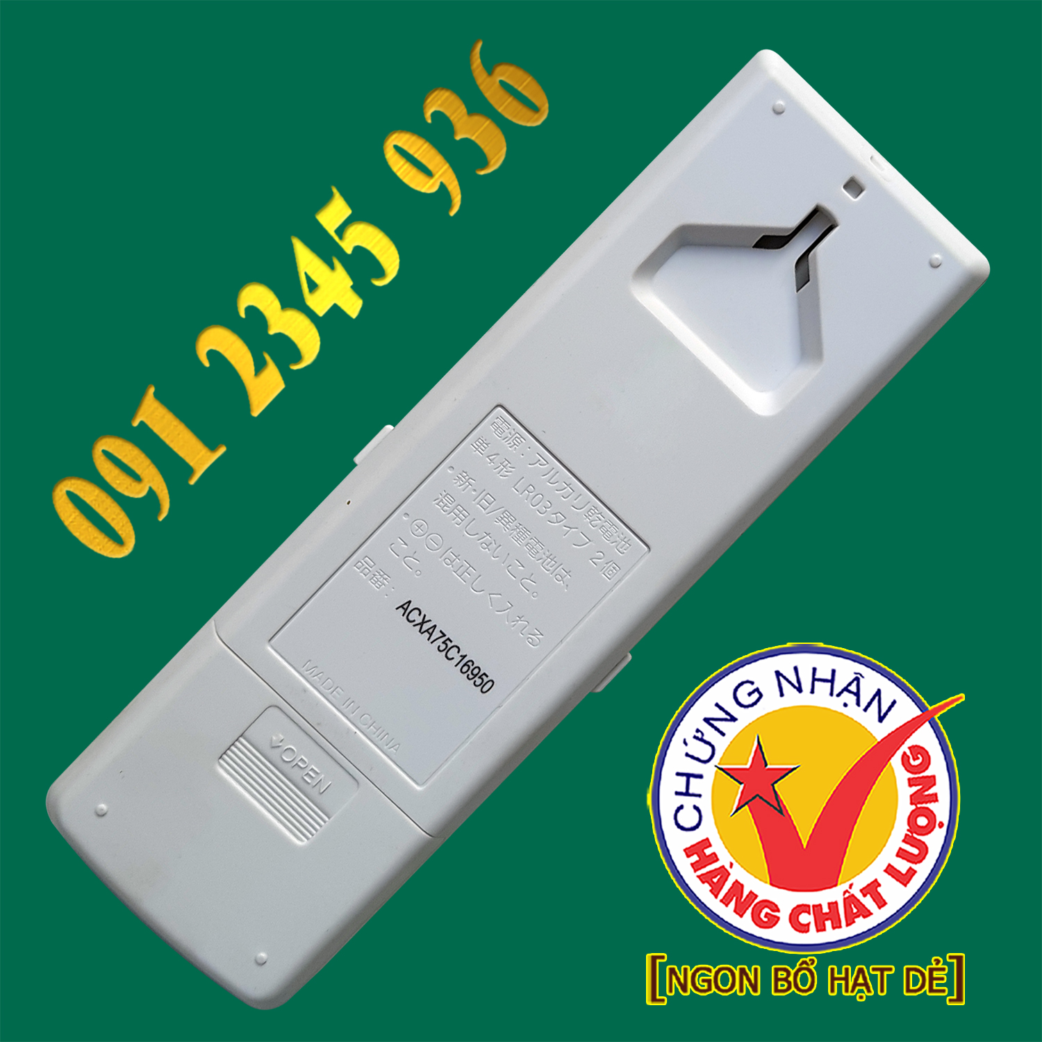 Điều khiển PANASONIC [NỘI ĐỊA] + [HÀNG ĐẸP] cho điều hòa. (Mẫu số 20)