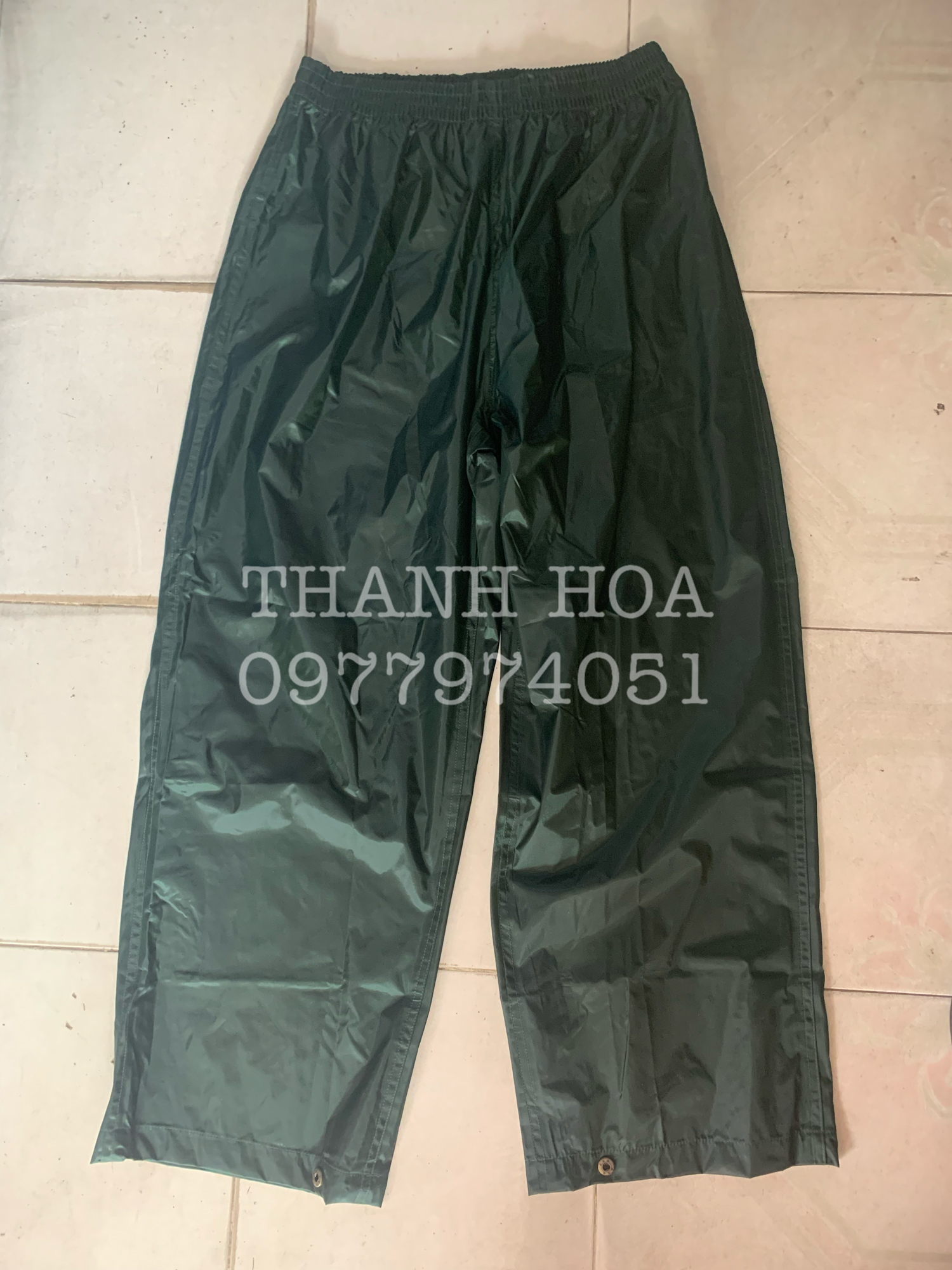 Áo mưa bộ màu xanh hàng chuẩn