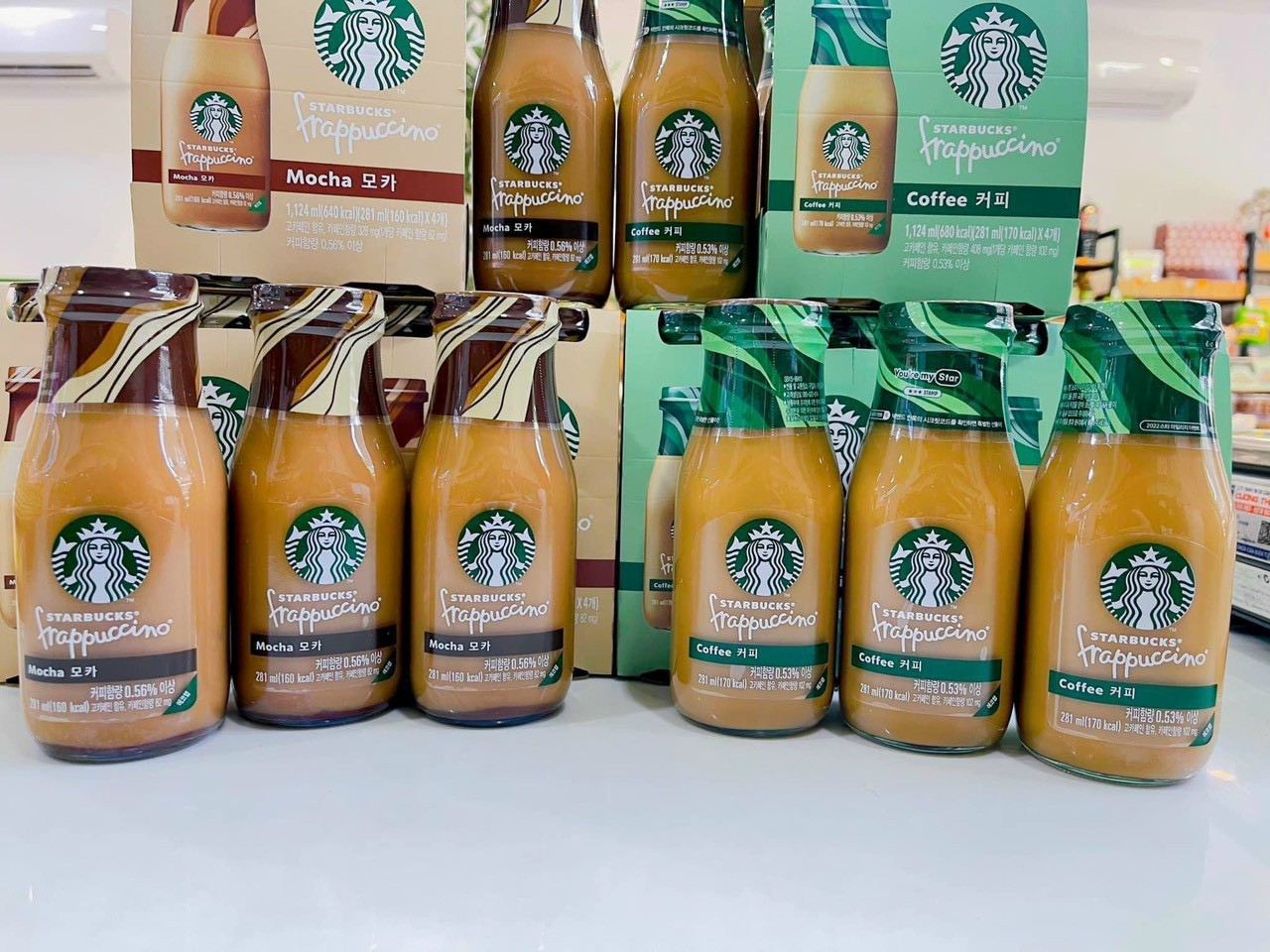 [ 4 VỊ NGON ] CÀ PHÊ STARBUCKS FRAPPUCCINO HÀN QUỐC CHAI 281ML