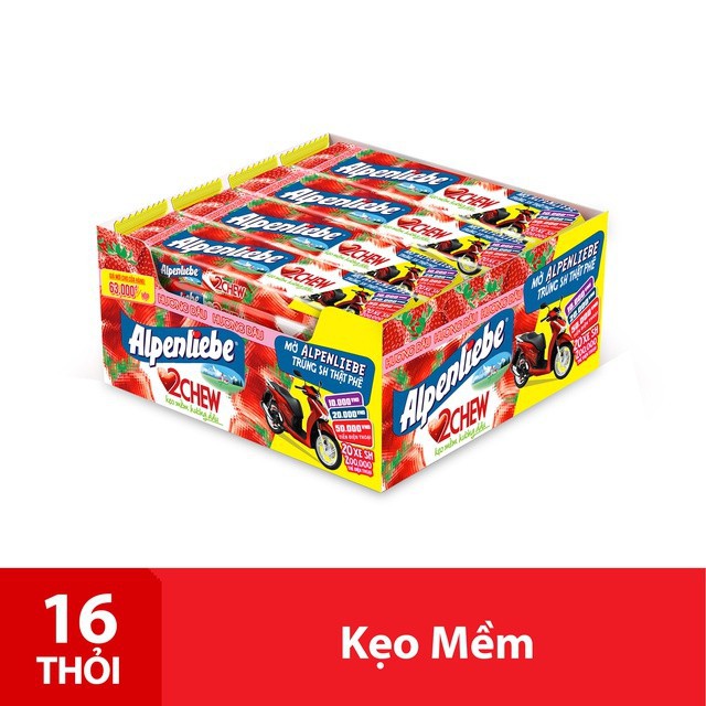 Hộp 16 thỏi Kẹo Alpenliebe