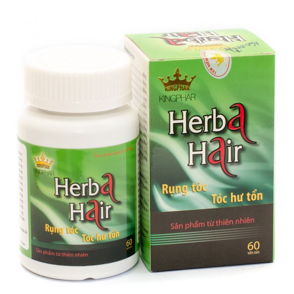 CHÍNH HÃNG Herba Hair Kingphar - Giúp ngăn ngừa rụng tóc, tóc chắc khỏe Lọ