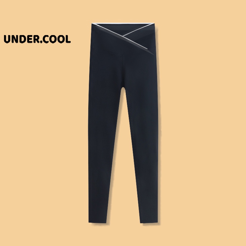 Quần legging nữ undercool cạp chéo gen bụng cotton